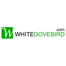 White Dove Bird Logo