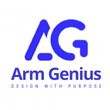 Arm Genius Design Logo